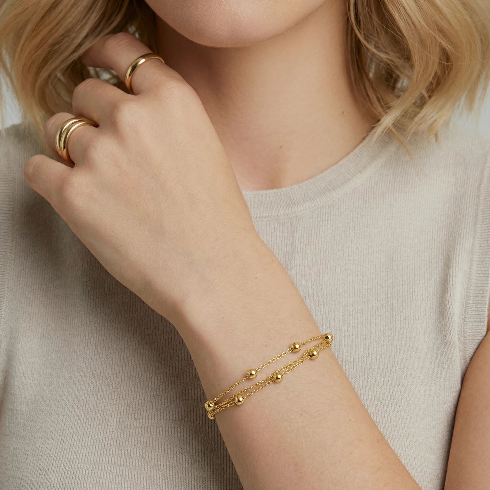 Golden Orbit Bracelet